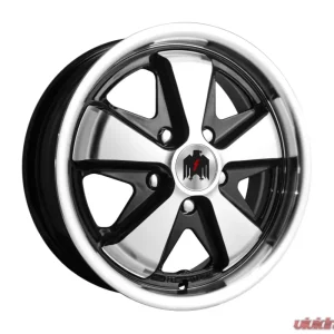 Klassik Rader 911 Wheel 15x4.5 5x130 45mm Gloss Black Machined Face & Lip - Image 1