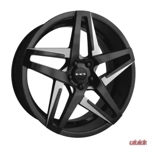 HD Hairpin Wheel 18x8 5x114.3 35mm Satin Black Milled Face - Image 1