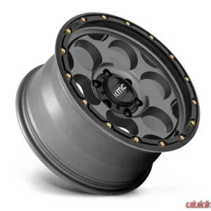 KMC KM541 Dirty Harry Wheel 17x8.5 5x127 | 5x5 18mm Satin Gray w/ Black Lip - Image 2