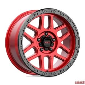 KMC KM544 Mesa Wheel 20x9 5x127 0mm Candy Red w/ Black Lip - Image 1