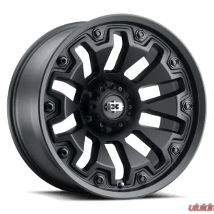 Vision 362 Armor Wheel 20x9 5x150 12mm Satin Black with Black Bolt Inserts - Image 1