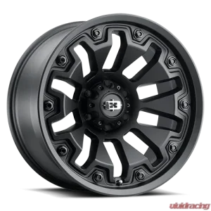 Vision 362 Armor Wheel 20x9 5x5 10mm Satin Black with Black Bolt Inserts - Image 1