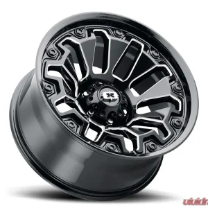 Vision 362 Armor Wheel 18x9 5x5.5 12mm Gloss Black Milled Spoke with Black Bolt Inserts - Image 2