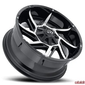 Vision 422 Prowler Wheel 20x12 5x150 -51mm Gloss Black Machined Face - Image 2