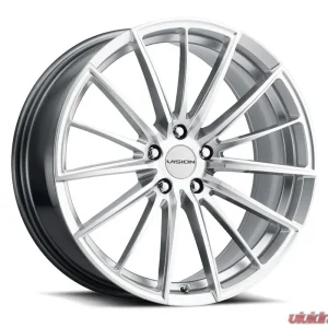 Vision 473 Axis Wheel 18x8 5x4.25 38mm Hyper Silver Machined Face - Image 1
