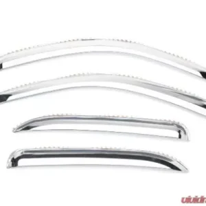 Putco Element Chrome Window Visors Crew Cab (4-Piece) Chevrolet Silverado 2500 HD 2014 - Image 1