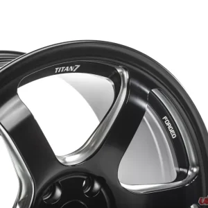 Titan 7 T-D6 Wheel 20x12 5x114.3 25mm Machine Black - Image 3