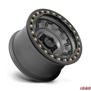 KMC KM236 Tank Beadlock Wheel 17x9 6x139.7 -38mm Anthracite - Image 2