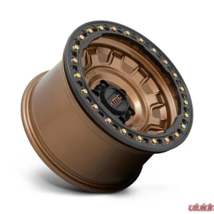 KMC KM236 Tank Beadlock Wheel 17x9 6x139.7 -38mm Matte Bronze - Image 2