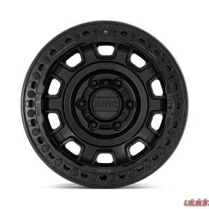 KMC KM236 Tank Beadlock Wheel 17x9 6x139.7 -15mm Satin Black - Image 3