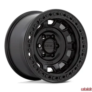 KMC KM236 Tank Beadlock Wheel 17x9 8x170 -38mm Satin Black - Image 1