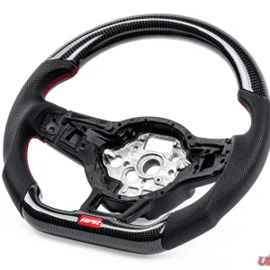APR Steering Wheel Carbon Fiber Leather Red Paddles for Volkswagen MK7 GTI | GLI 2014-2019 - Image 2