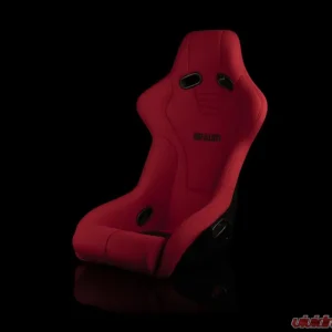Braum Racing Falcon-R Series Fixed Back Bucket Seat (Each) - Red - Image 1