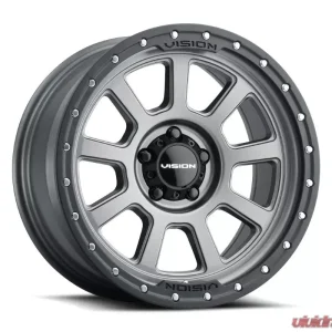 Vision 350 Ojos Wheel 18x9 5x5 -12mm Satin Grey - Image 1