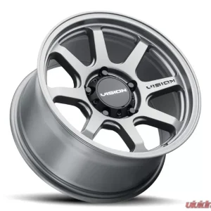 Vision 351 Flow Wheel 17x9 5x5 -12mm Satin Gray - Image 2