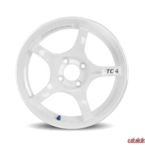 Advan TC-4 Wheel 18x9 5x114.3 35mm Racing White Metallic & Ring - Image 2