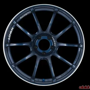 Advan RZII Wheel 17x8 5x114.3 45mm Racing Indigo Blue & Ring - Image 2