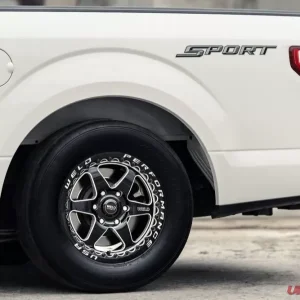 Weld Ventura 6 Beadlock S909 Wheel 17x9.5 6x127 35mm Gloss Black MIL - Black Ring - Image 4