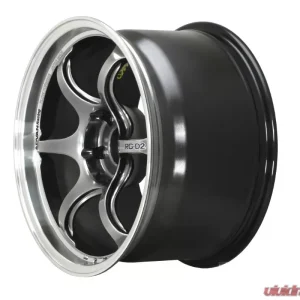 Advan Wheels Advan RG-D2 Wheel 18x10.5 5x114.3 15mm Hyper Black Machining Racing - Image 3