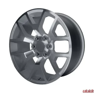 OE Creations PR169 Wheel 22x9 6X139.7 28mm Silver with Machined Spokes - Image 1