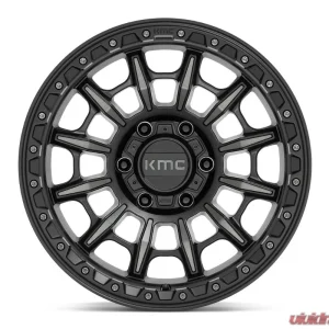 KMC KM547 Carnage Wheel 17x9 6x135 0mm Satin Black w/ Gray Tint - Image 3