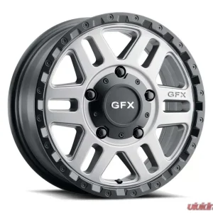 G-FX Wheels Van Wheels MV2 17x8 5x160 50mm Matte Grey with Matte Black Lip - Image 1