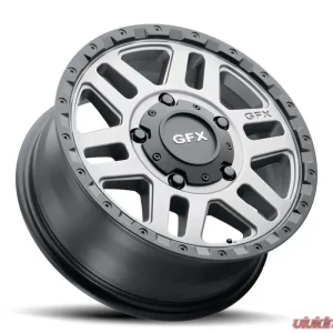 G-FX Wheels Van Wheels MV2 17x8 6x130 40mm Matte Grey with Matte Black Lip - Image 2