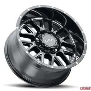 G-FX Wheels TM-5 18x9 6x135 | 6x139.7 12mm Gloss Black Milled - Image 2