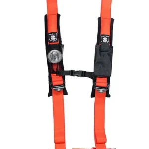 Pro Armor Orange 4 Point 2 Inch Harness with Sewn in Pads - Image 1