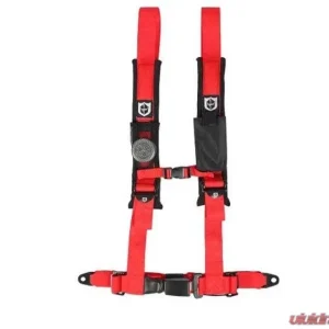 Pro Armor Red 4 Point 2 Inch AutoStyle Harness (Passenger Side) - Image 1