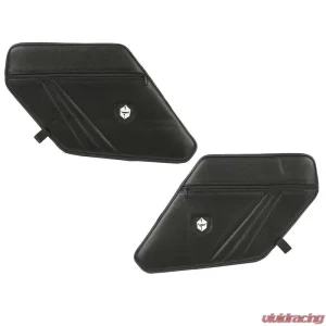 Pro Armor Black Traditional Rear Door Knee Pads with Storage - Image 1