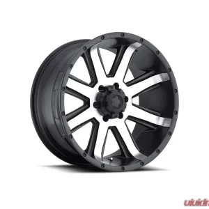 Ultra Motorsports 195 Crusher Wheel 17x8 5x135 10mm Satin Black w/Diamond Cut Face and Satin Clear Coat - Image 1