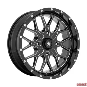 MSA Offroad Wheels M45 Wheel 18x7 4x137 0mm Gloss Black Milled - Image 1