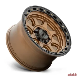 KMC KM548 Chase Wheel 17x9 6x139.7 -12mm Matte Bronze w/ Black Lip - Image 2