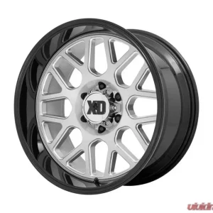 XD Series XD849 Grenade 2 Wheel 20x10 5x127 -18mm Brushed Milled With Gloss Black Lip - Image 1