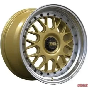 ESM ESM-004M Wheel 19x11 5x130 47mm Gold | Machine Lip Black Rivet - Image 1