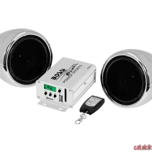 Boss Audio 600 Watts Max Chrome Bluetooth Power All-Terrain Speaker And Amplifier System - Image 1
