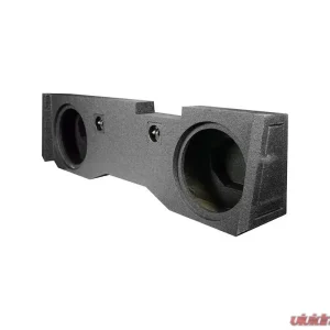 Qpower Dual 12" Woofer Box Bed Liner Sprayed GM | Chevrolet Crew Cab 2014-2019 - Image 1