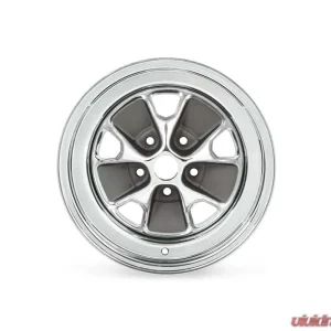 Scott Drake 15x7 Styled Steel Wheel Chrome/Charcoal Ford Mustang 1964-1973 - Image 1