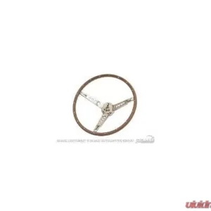 Scott Drake Deluxe Steering Wheel Assembly Woodgrain Ford Mustang 1965-1966 - Image 1