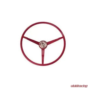 Scott Drake Standard Steering Wheel Dark Red Ford Mustang 1966 - Image 1
