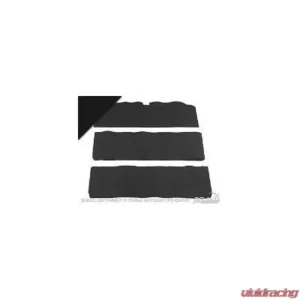 Scott Drake Fold-Down Seat Carpet Black 80/20 Ford Mustang 1965-1968 - Image 1