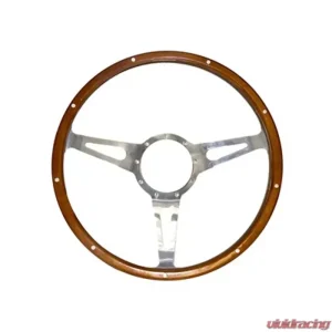 Scott Drake Steering Wheel Corso Feroce Shelby Style Wood and Aluminum 14" Ford Mustang Shelby Cobra 1965-1973 - Image 1