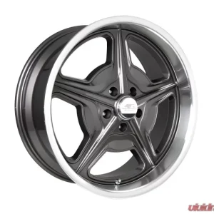 Billet Specialties Legends Series Speedway Wheel 18x8 5x4.50 0mm Titanium Center | Diamond Turned Lip - Image 3
