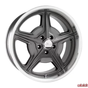 Billet Specialties Legends Series Speedway Wheel 18x8 5x4.75 19mm Titanium Center | Diamond Turned Lip - Image 1