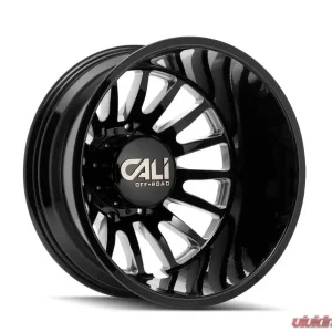 Cali Off-Road Summit Dually Wheel 20x8.25 8x165.1 -232mm Gloss Black/Milled Spokes - Image 1