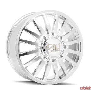 Cali Off-Road Summit Dually Wheel 20x8.25 8x165.1 115mm Polished/Milled Spokes - Image 1