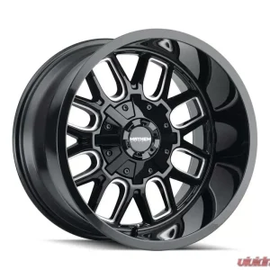 Mayhem Wheels Mayhem Cogent 8107 Gloss Black Milled Wheel 22X10 6X135/6X139.7 -27MM 106MM - Image 1