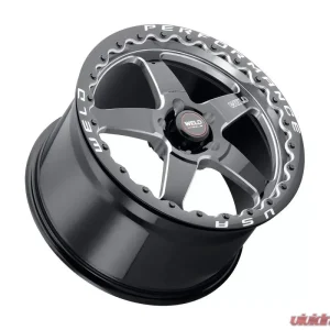 Weld Ventura Beadlock S904 Wheel 17x10 5x127 | 5x5 38mm Gloss Black MIL - Black Ring - Image 3