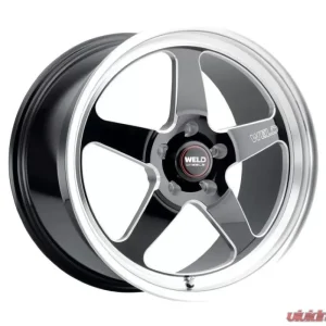 Weld Ventura Drag S155 Wheel 20x10.5 5x127 | 5x5 38mm Gloss Black MIL - DIA - Image 1
